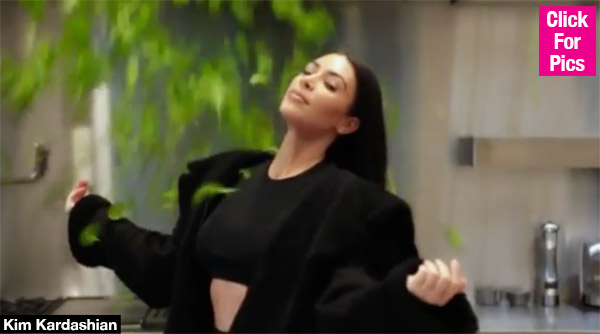 Kim Kardashian Making Salad Video