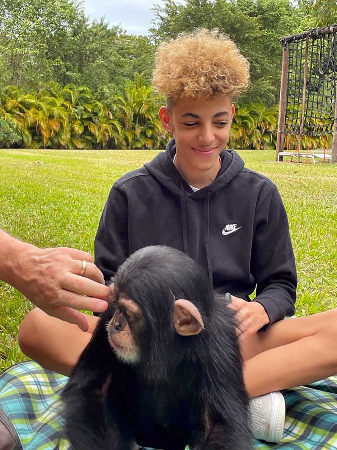 Larsa Pippen’s son Justin at the Myrtle Beach Safari