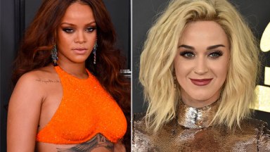 Rihanna Cheers On Katy Perry Grammys