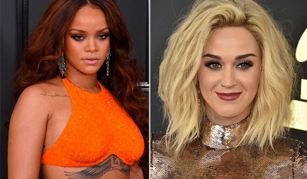 Rihanna Cheers On Katy Perry Grammys