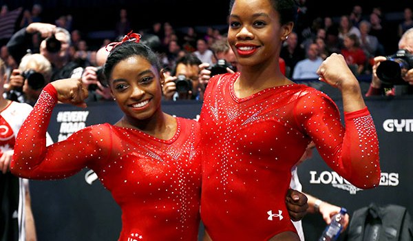 Simone Biles Gabby Douglas Fighting