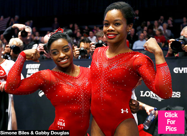 Simone Biles Gabby Douglas Fighting
