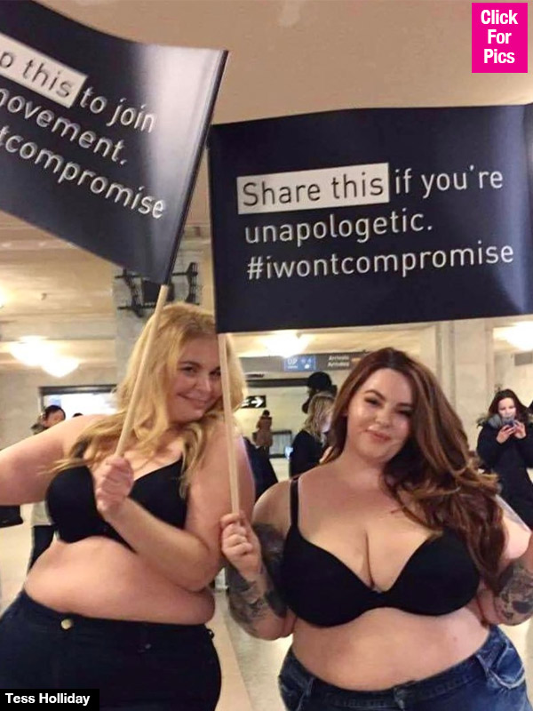 Tess Holliday Strips Train Station