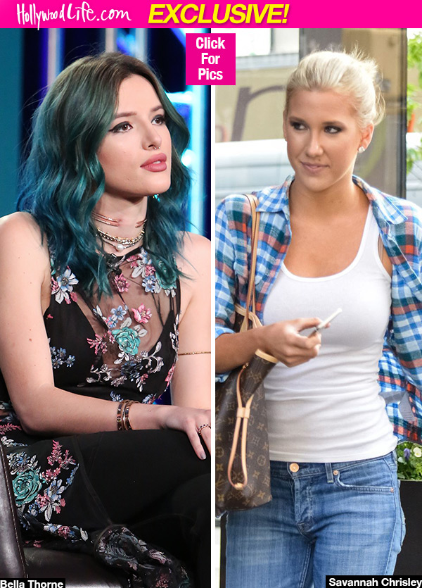 Bella Thorne Savannah Chrisley Fighting