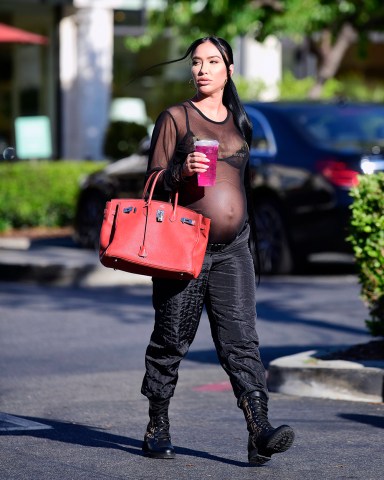 EXCLUSIVE: Nick Cannon's Baby Momma Bre Tiesi shows off her huge baby bump during an outing with friends in Calabasas. 07 Jun 2022 Pictured: Bre Tiesi. Photo credit: MEGA TheMegaAgency.com +1 888 505 6342 (Mega Agency TagID: MEGA866161_019.jpg) [Photo via Mega Agency]