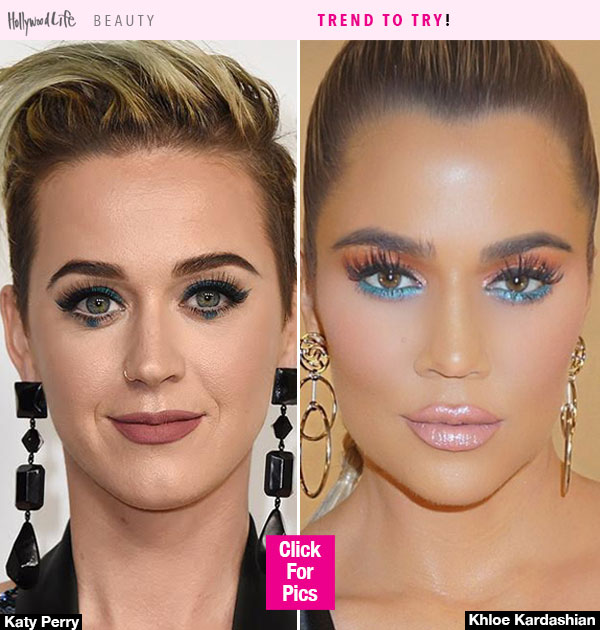 Blue Eyeliner Makeup Trend