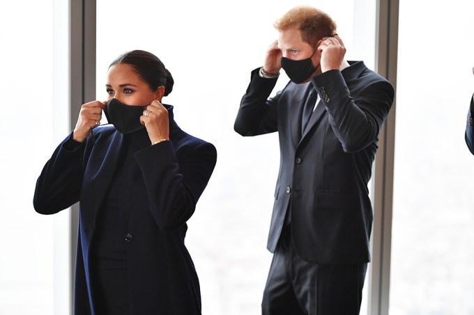 Prince Harry & Meghan Markle Put On Masks