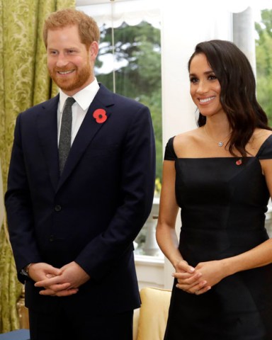 Prince Harry and Meghan Duchess of Sussex at Government House in Wellington
Prince Harry and Meghan Duchess of Sussex tour of New Zealand - 28 Oct 2018