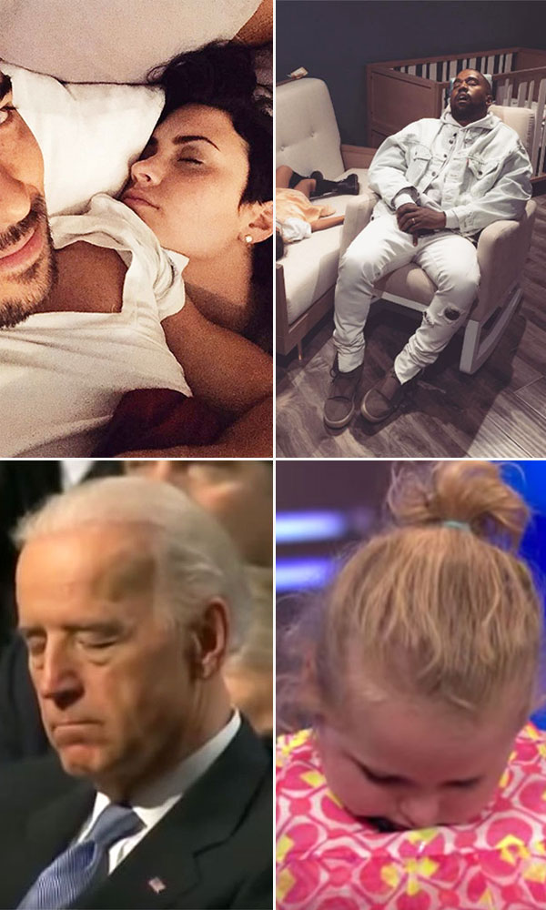 Celebrities Sleeping In Public