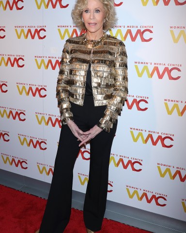 Jane Fonda
Women's Media Awards, Arrivals, New York, USA - 01 Nov 2018
Wearing Gucci