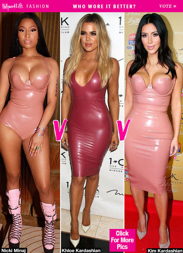Nicki Minaj Pink Latex Kim Kardashian