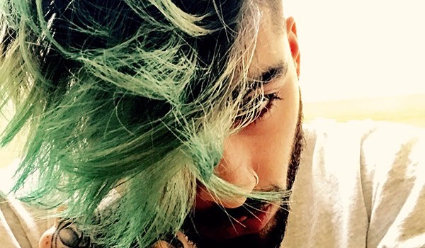 zayn malik green hair