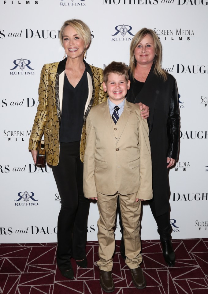 Sharon Stone And Laird At The Premiere of ‘Mothers And Daughters.’