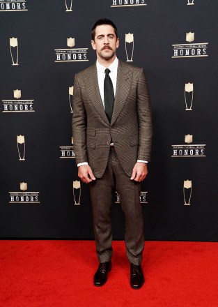 Aaron Rodgers arrives at the 8th Annual NFL Honors at The Fox Theatre, in Atlanta
8th Annual NFL Honors, Atlanta, USA - 02 Feb 2019