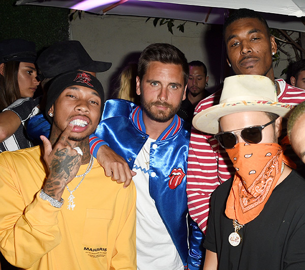 Scott Disick & Tyga At TAG Heuer Party