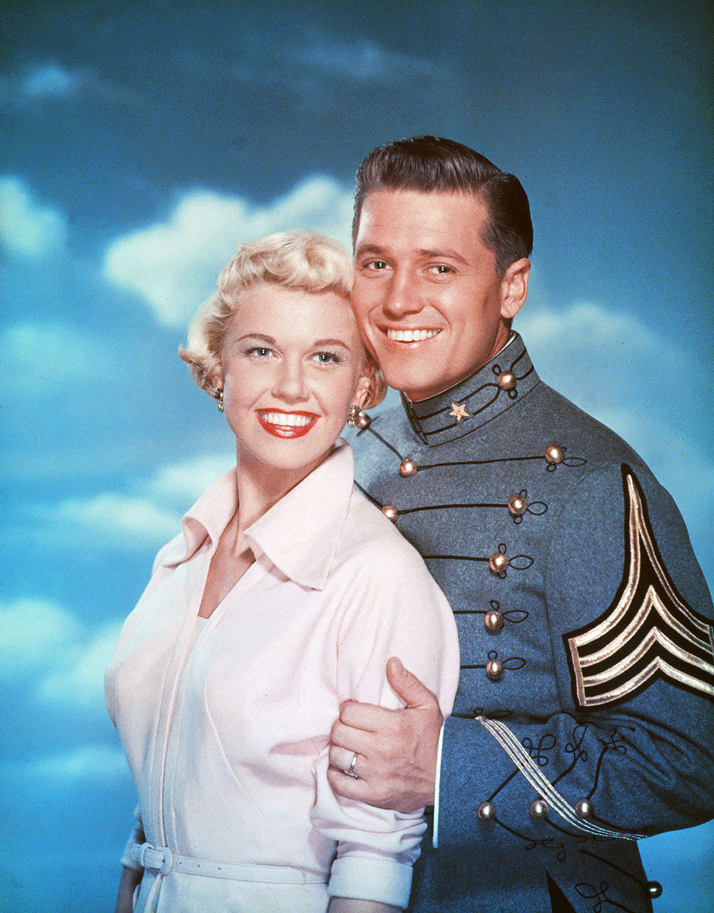 Editorial use only. No book cover usage.
Mandatory Credit: Photo by Warner Bros/Kobal/REX/Shutterstock (5875244a)
Doris Day, Gordon Macrae
The West Point Story - 1950
Director: Roy Del Ruth
Warner Bros
USA
Film Portrait
Musical
Fine and Dandy (UK Title)
Les Cadets de West Point