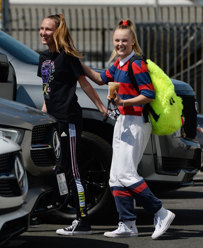 JoJo Siwa out with girlfriend Kylie Prew