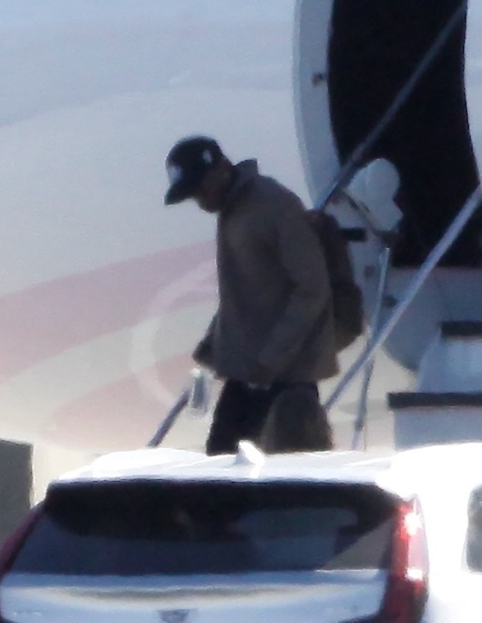 Travis Scott Arrives In LA With Kylie & Stormi