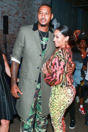 Carmelo Anthony, La La AnthonyMelo Made launch event, New York Fashion Week, USA - 13 Sep 2018