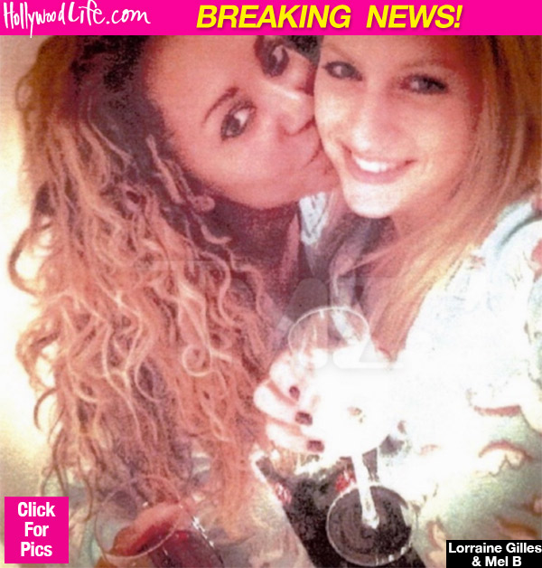 Mel B Kisses Nanny Lorraine Gilles