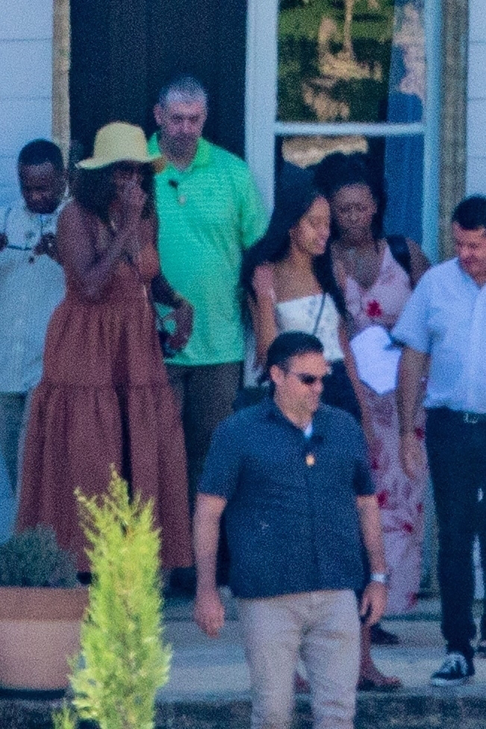 *EXCLUSIVE* The Obama family visits the Chateau Vaudieu in Chateauneuf-du-Pape