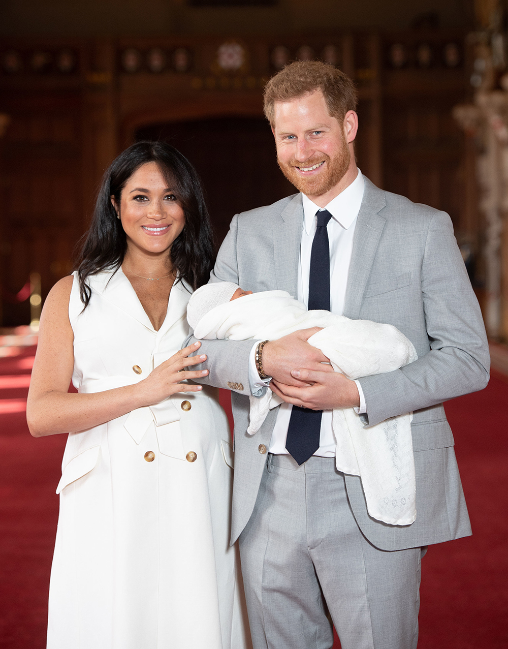 Prince Harry and Meghan Duchess of Sussex new baby photocall, Windsor Castle, UK - 08 May 2019