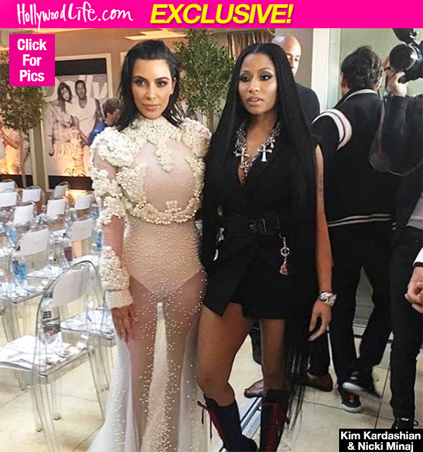 Nicki Minaj Kim Kardashian Bonding