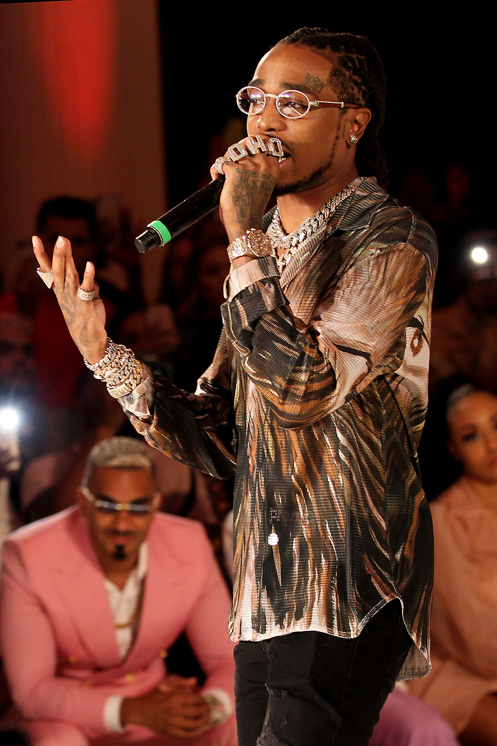 Quavo performing on the catwalk
PrettyLittleThing x Saweetie show, Runway, Spring Summer 2020, New York Fashion Week, USA - 08 Sep 2019