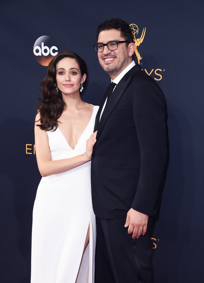 Emmy Rossum & Sam Esmail at the 2016 Emmys