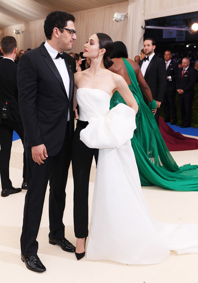 Sam Esmail & Emmy Rossum at the 2017 Met Gala