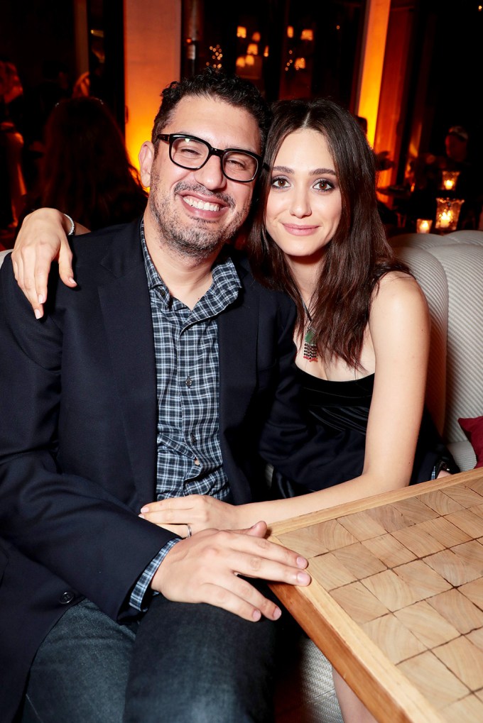 Sam Esmail & Emmy Rossum at the premiere of ‘SMILF’