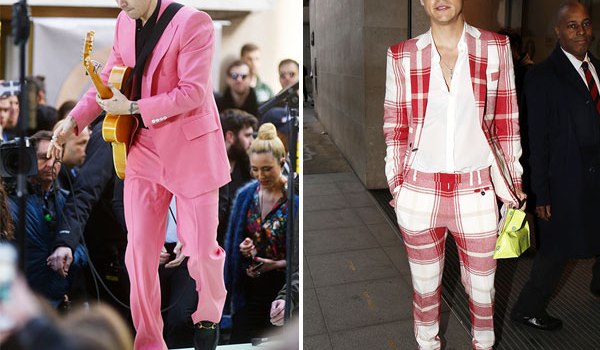 Harry Styles Pink Suit