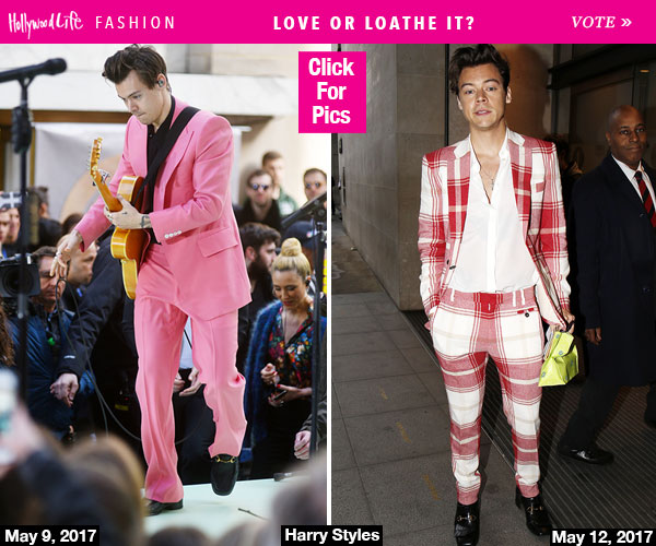 Harry Styles Pink Suit