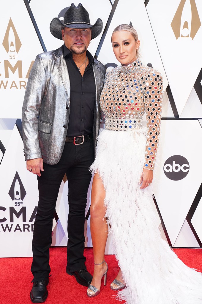 Brittany Aldean & Jason At The 2021 CMAs