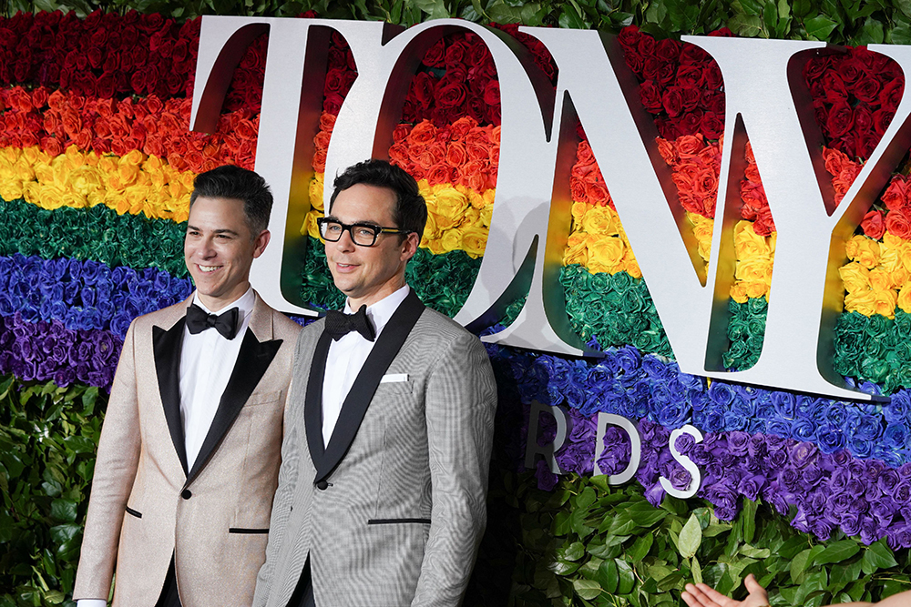 Todd Spiewak and Jim Parsons
73rd Annual Tony Awards, Arrivals, Radio City Music Hall, New York, USA - 09 Jun 2019