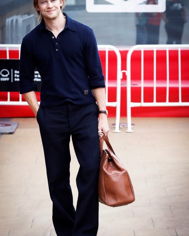 Joe Alwyn poses at his arrival to the guest's hotel of the 68th edition of the San Sebastian International Film Festival (SSIFF), in San Sebastian, Spain, 17 September 2020. The festival runs from 18 to 26 September.68th edition of the San Sebastian International Film Festival, Spain - 17 Sep 2020Bag By Dunhill