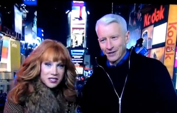 Kathy Griffin and Anderson Cooper