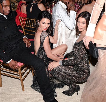 A$AP Rocky, Kendall Jenner & Bella Hadid At 2017 Met Gala