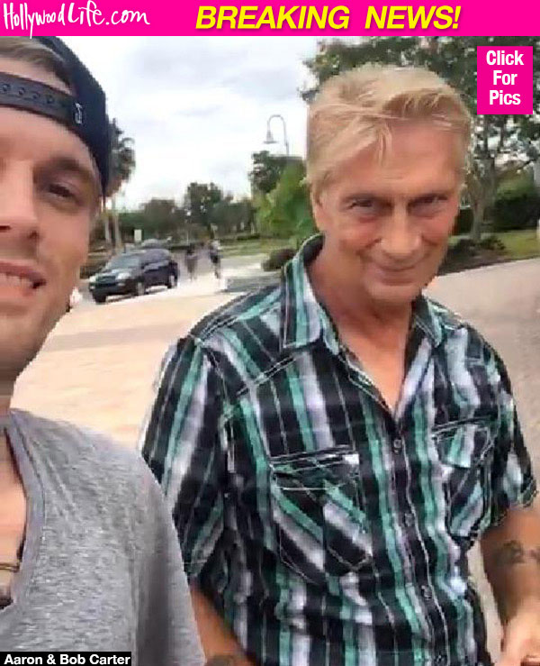 Aaron Carter with Dad