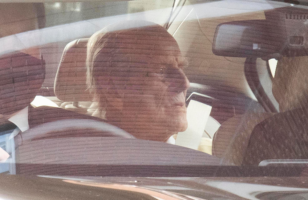 Prince Philip leaves the King Edward VII hospital, London, United Kingdom - 16 Mar 2021