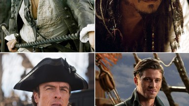 Orlando Bloom, Johnny Depp, Toby Stephen, and Garrett Hedlund