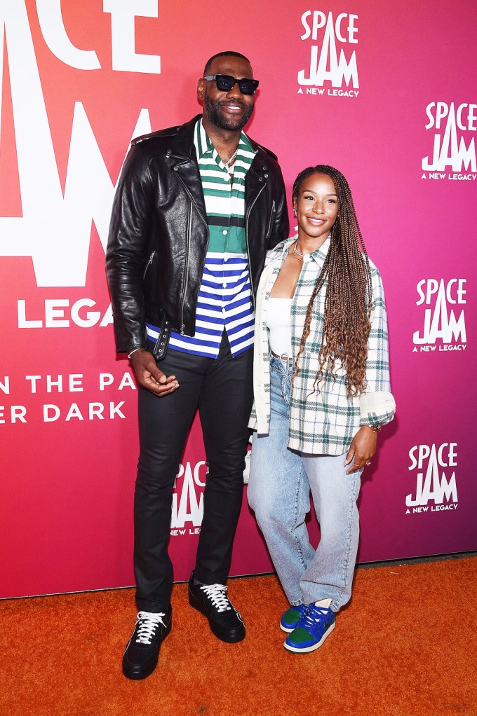 LeBron James & Savannah James at an event