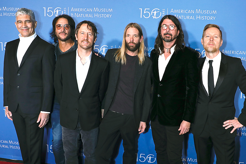 Pat Smear, Rami Jaffee, Chris Shiflett, Taylor Hawkins, Dave Grohl and Nate Mendel of Foo Fighters
American Museum of Natural History's 2021 Museum Gala, New York, USA - 18 Nov 2021