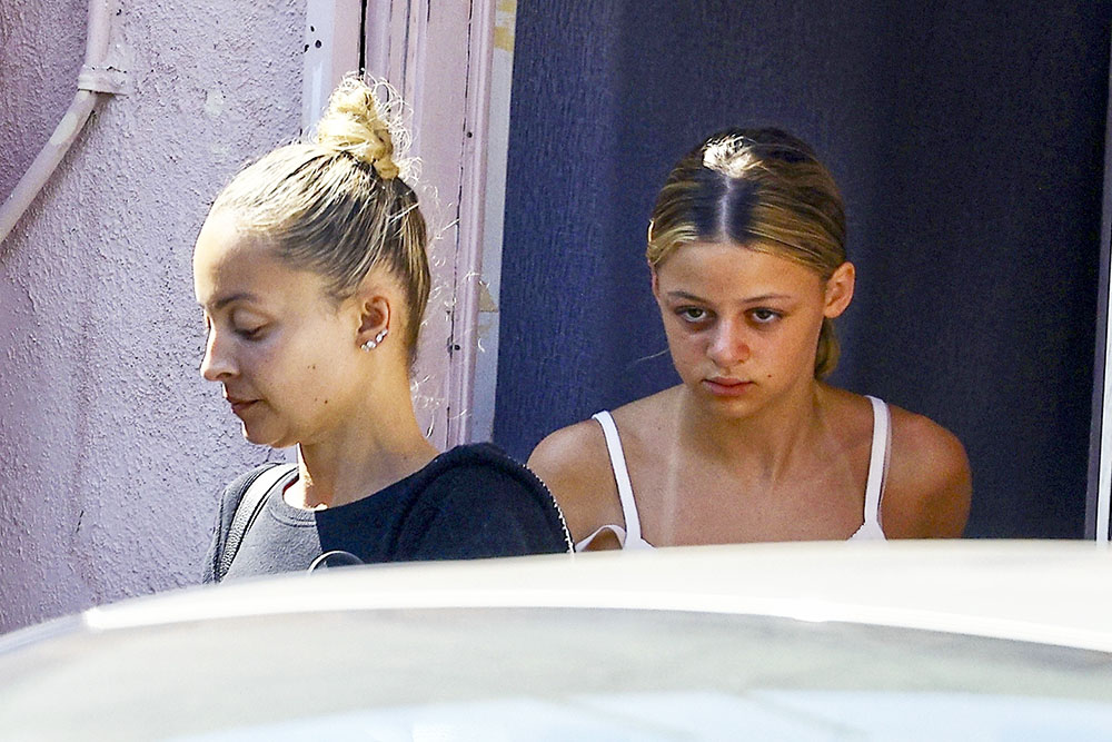 *EXCLUSIVE* Nicole Richie was seen heading to a nail salon with her daughter in Studio City