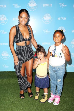 Christina Milian, daughter Violet Madison Nash and friend
'True And The Rainbow Kingdom' TV show premiere, Los Angeles, USA - 10 Aug 2017