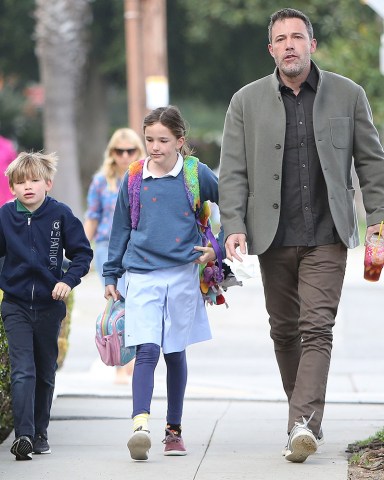 Samuel Affleck, Seraphina Affleck and Ben AffleckBen Affleck out and about, Los Angeles, USA - 04 Mar 2020