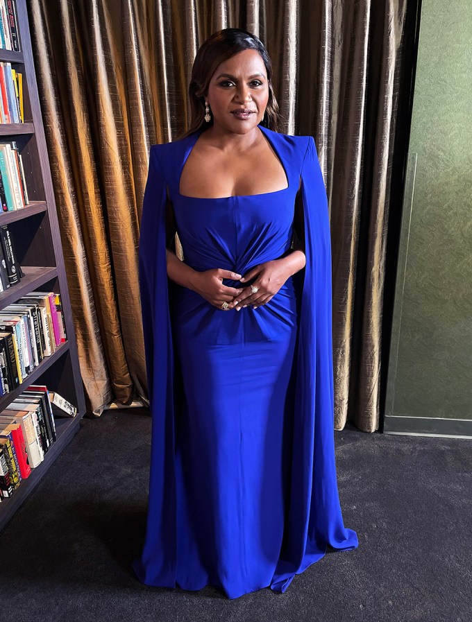 Mindy Kaling Goes All Blue For The SAG Awards