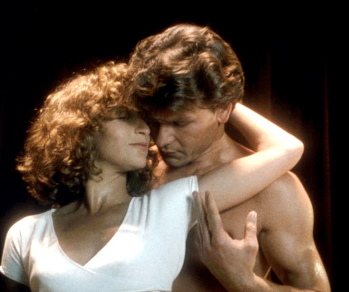 Jennifer Grey & Patrick Swayze getting cozy