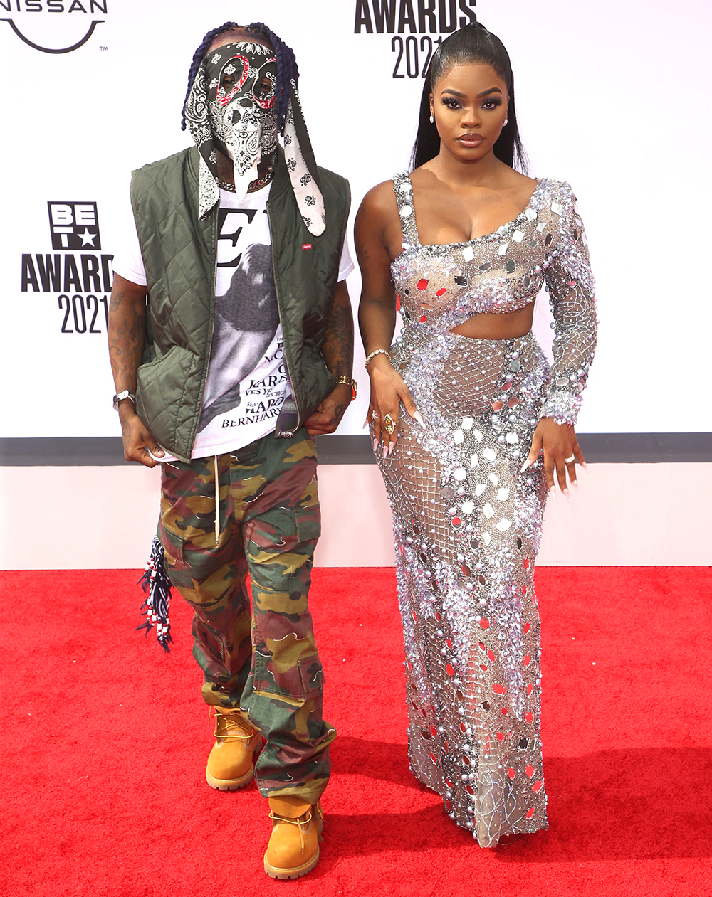 Lil Uzi Vert and JT
BET Awards, Arrivals, Microsoft Theater, Los Angeles, California, USA - 27 Jun 2021