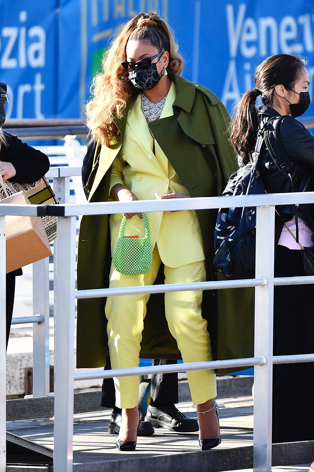 *EXCLUSIVE* Beyonce and Jay-Z depart from Venice Airport after attending the wedding of Géraldine Guyot